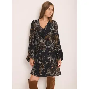 Mint Velvet Navy Printed Mini Dress